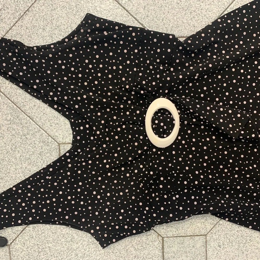 Classic A Line dress! Polka dot! Knee length! - Picture 2 of 4